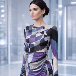 Emilio Pucci size 8 midi dress worn ONCE! Authentic